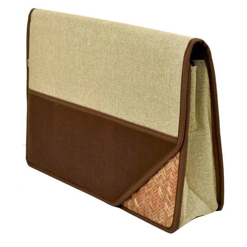 1.CAMPIO Jute Sling Bag Corner Cut Design File Folders for Certificates and Important Documents Folder---_Product Image Downloader