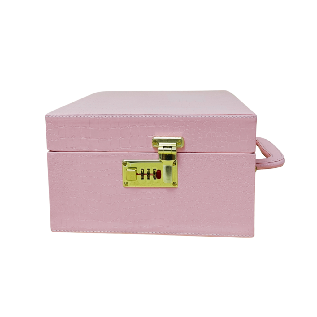 Baby Pink 2 Glass Wine Box 4