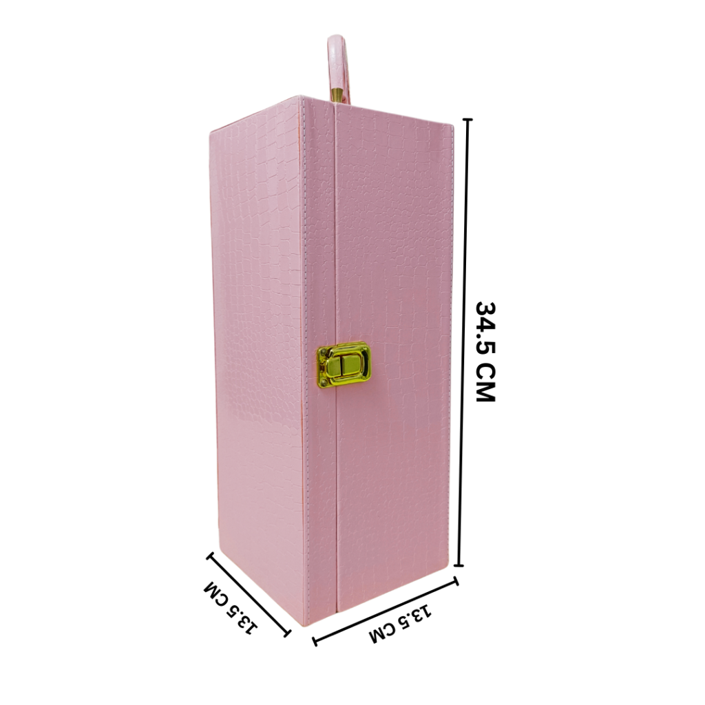 Baby Pink Single Bottle Wine Box 4