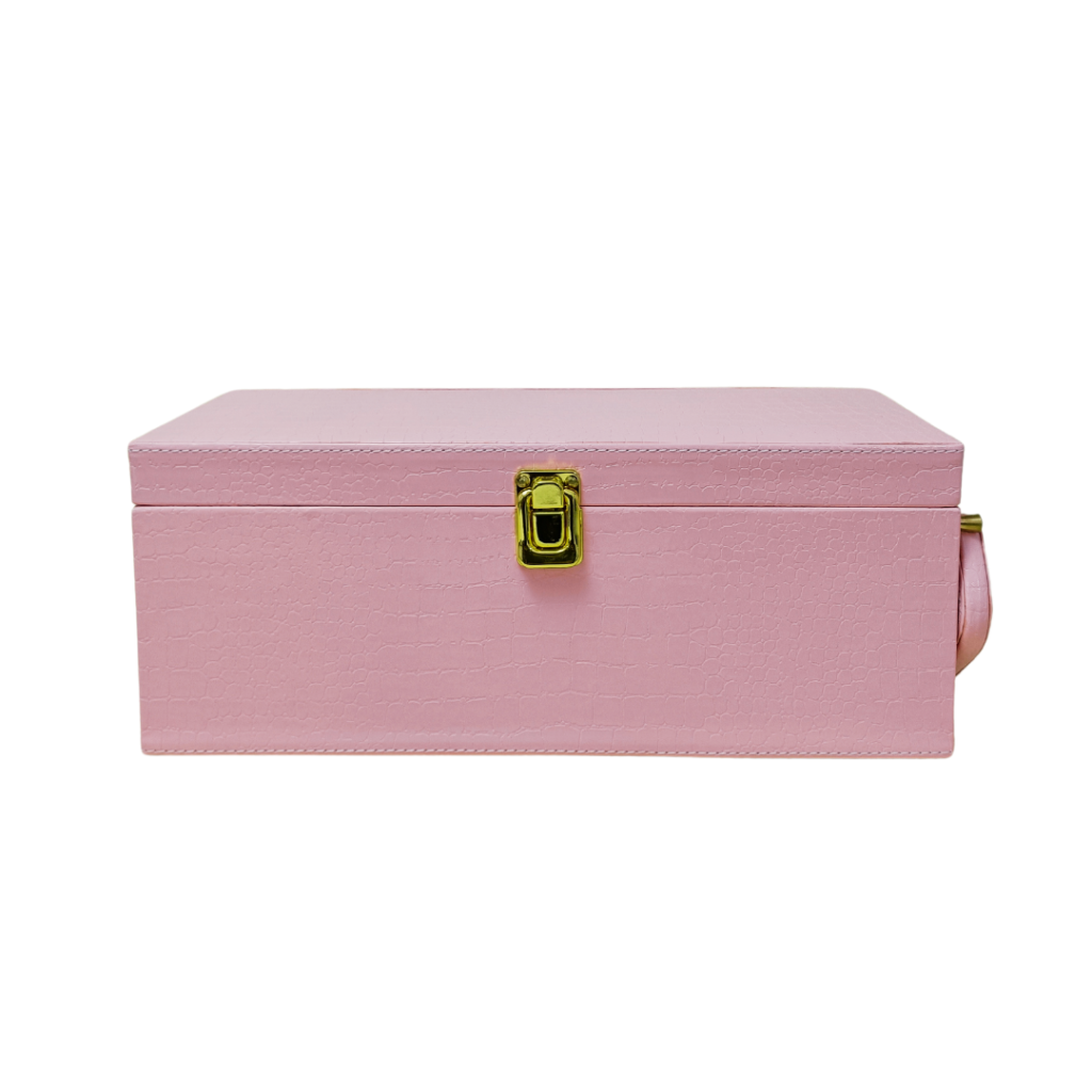 Baby Pink Single Bottle Wine Box 7