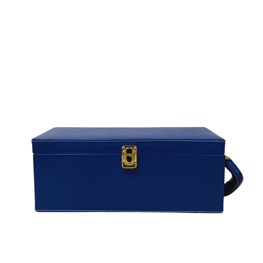 Blue Single Bottle Wine Box 4