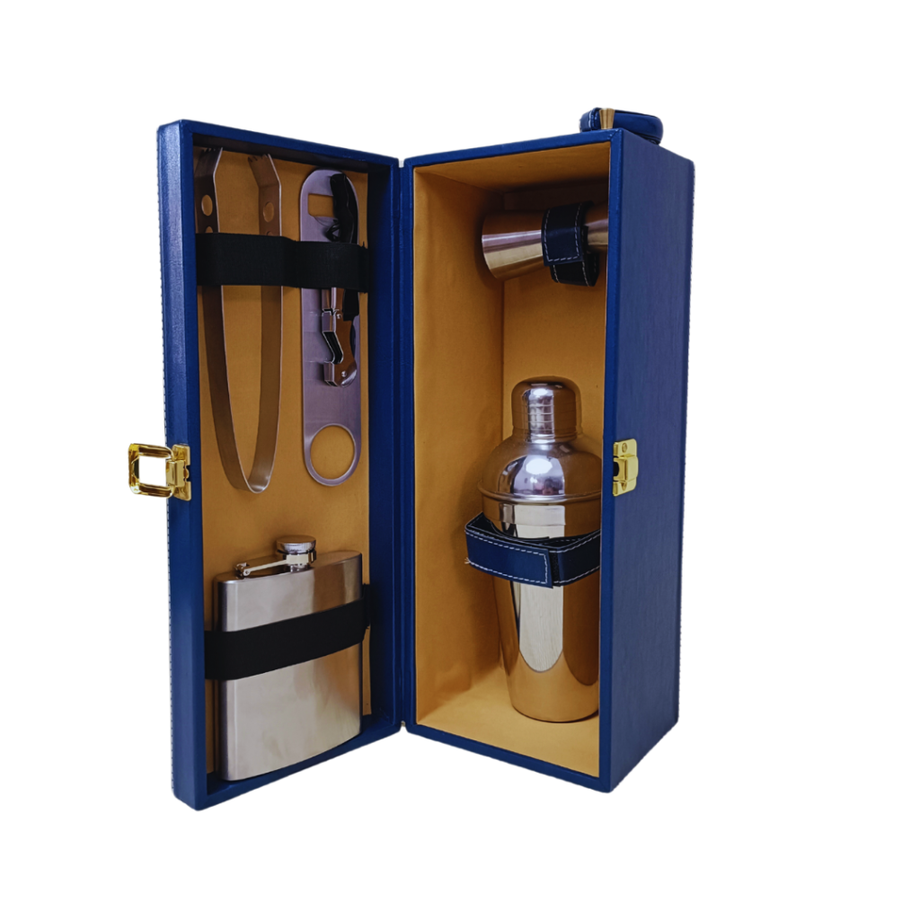 Blue Single Bottle Wine Box 7