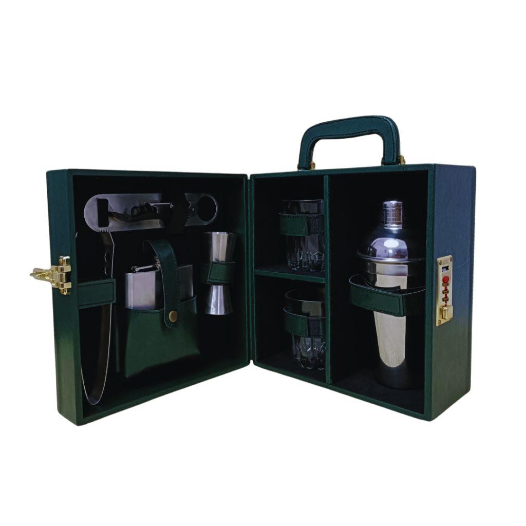 Green 2 Glass Wine Box 7