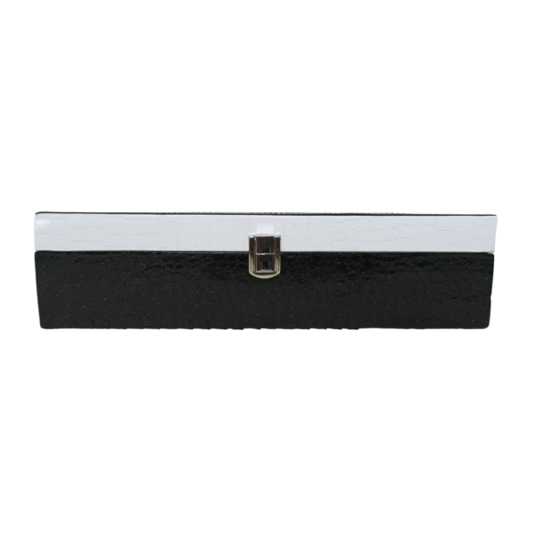 Luxury Croco Watch Box – White & Black 6 Slot Organizer | Manufacturer & Wholesale - Image 5