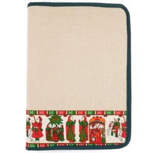 AJ704 Jute File Folder – Brown | Professional A4 Zipper Organizer for Certificates & Documents
