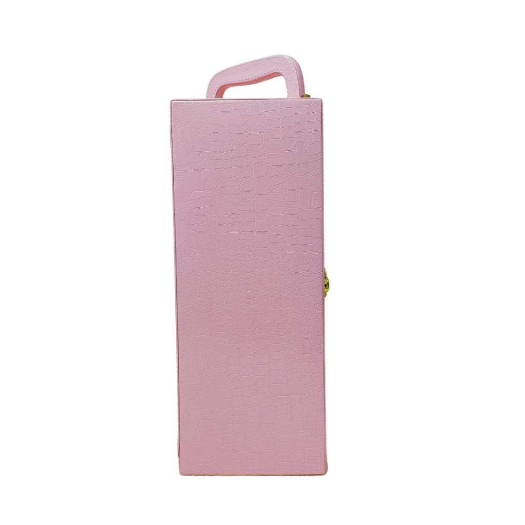 Wine Box Manufacturer 18 Baby Pink Single Bottle Wine Box 3