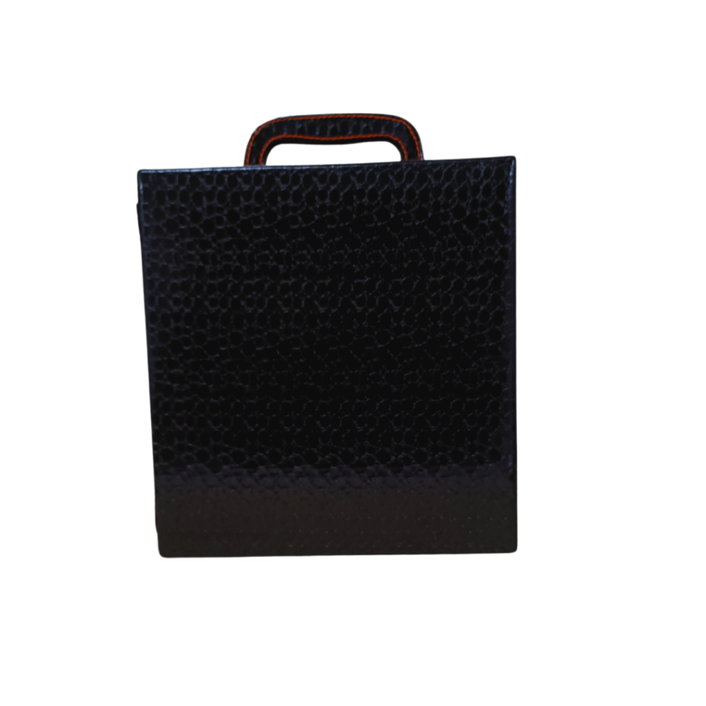 Wine Box Manufacturer 45 Black 2 Glass Wine Box 1