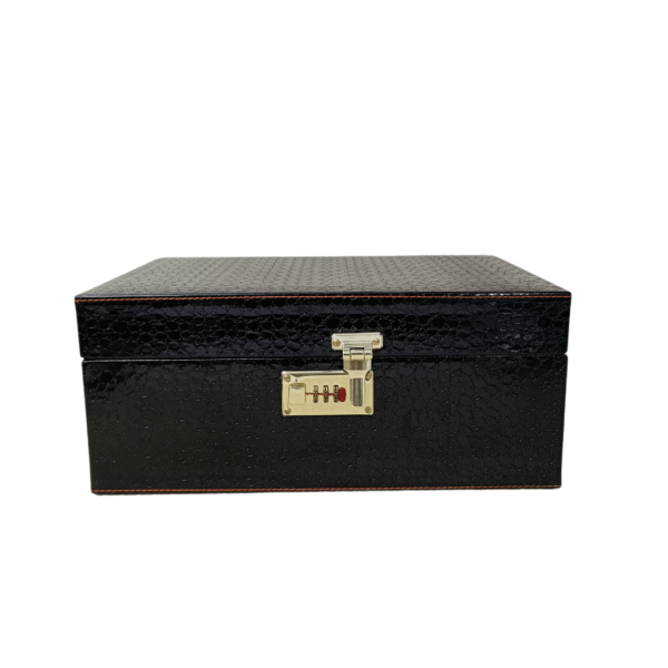 AJ408 Black 3 Glass Wine Box Manufacturer & Wholesaler - Image 2