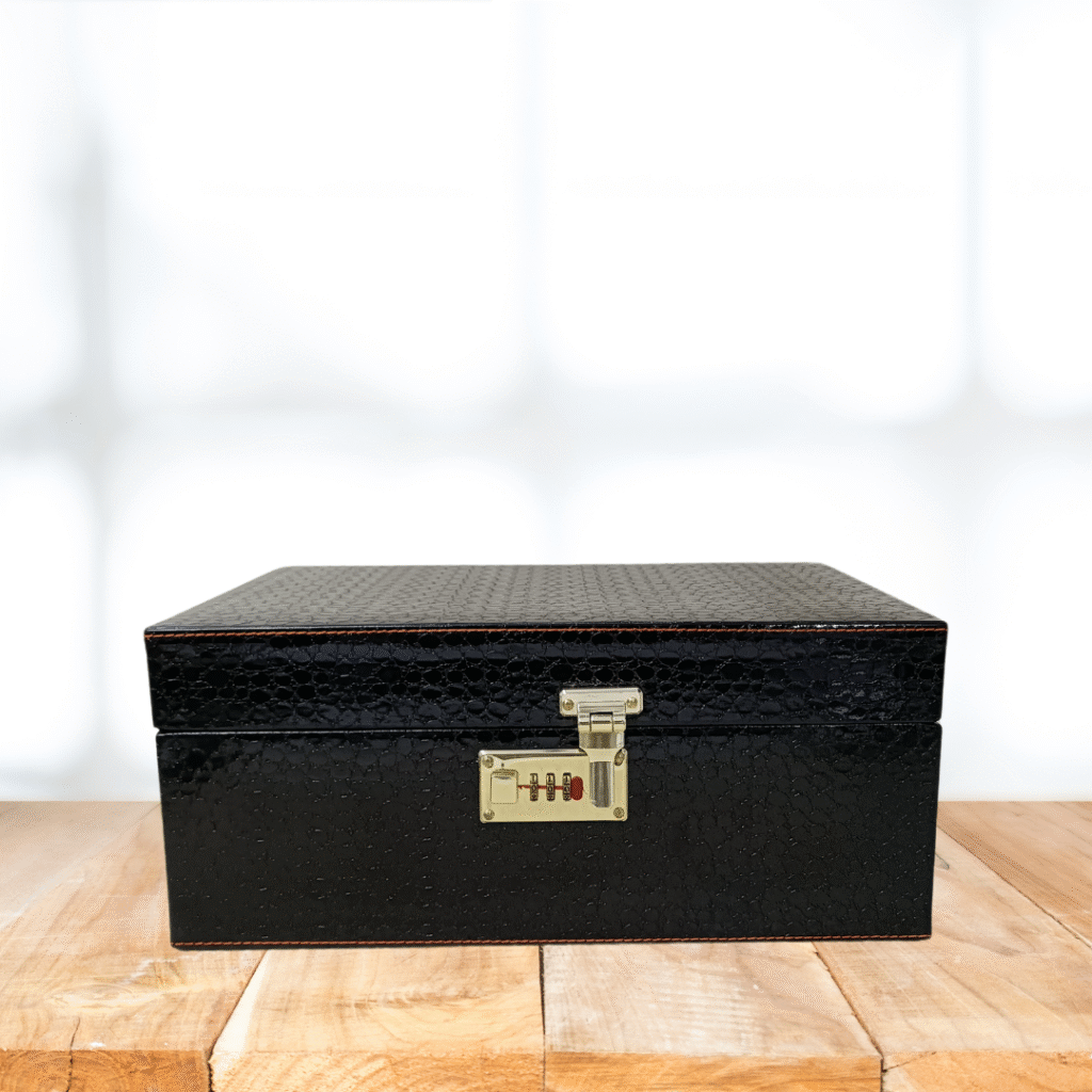 Wine Box Manufacturer 89 Black 3 Glass Wine Box 7