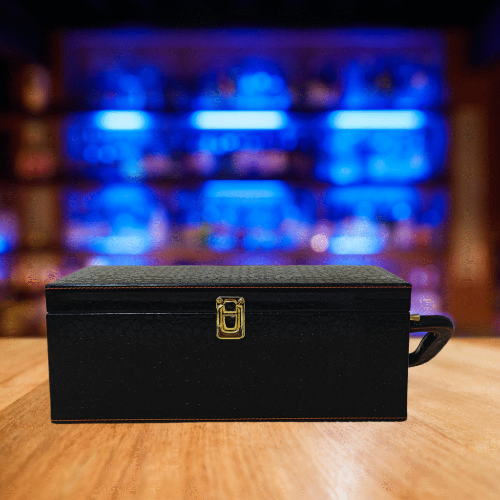 Wine Box Manufacturer 7 Black Single Bottle Wine Box 6