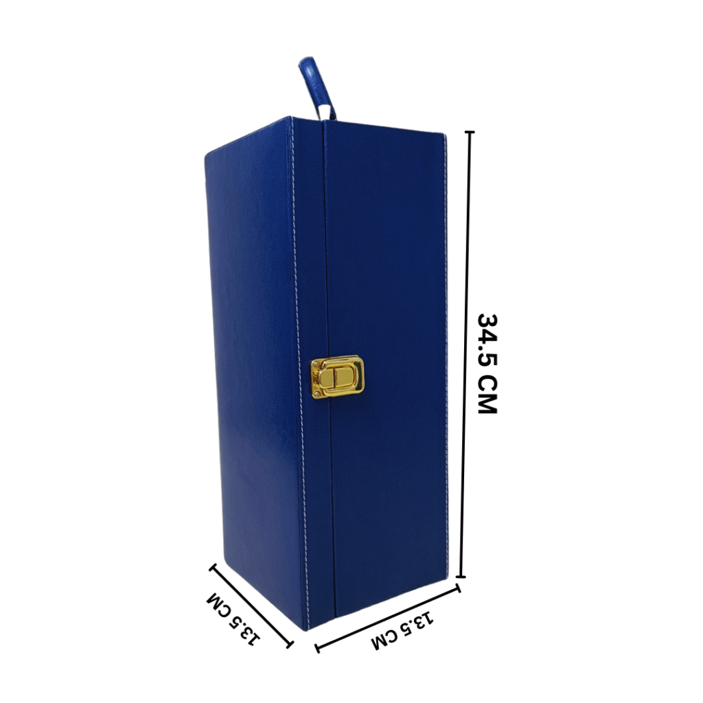 Wine Box Manufacturer 31 Blue Single Bottle Wine Box 2