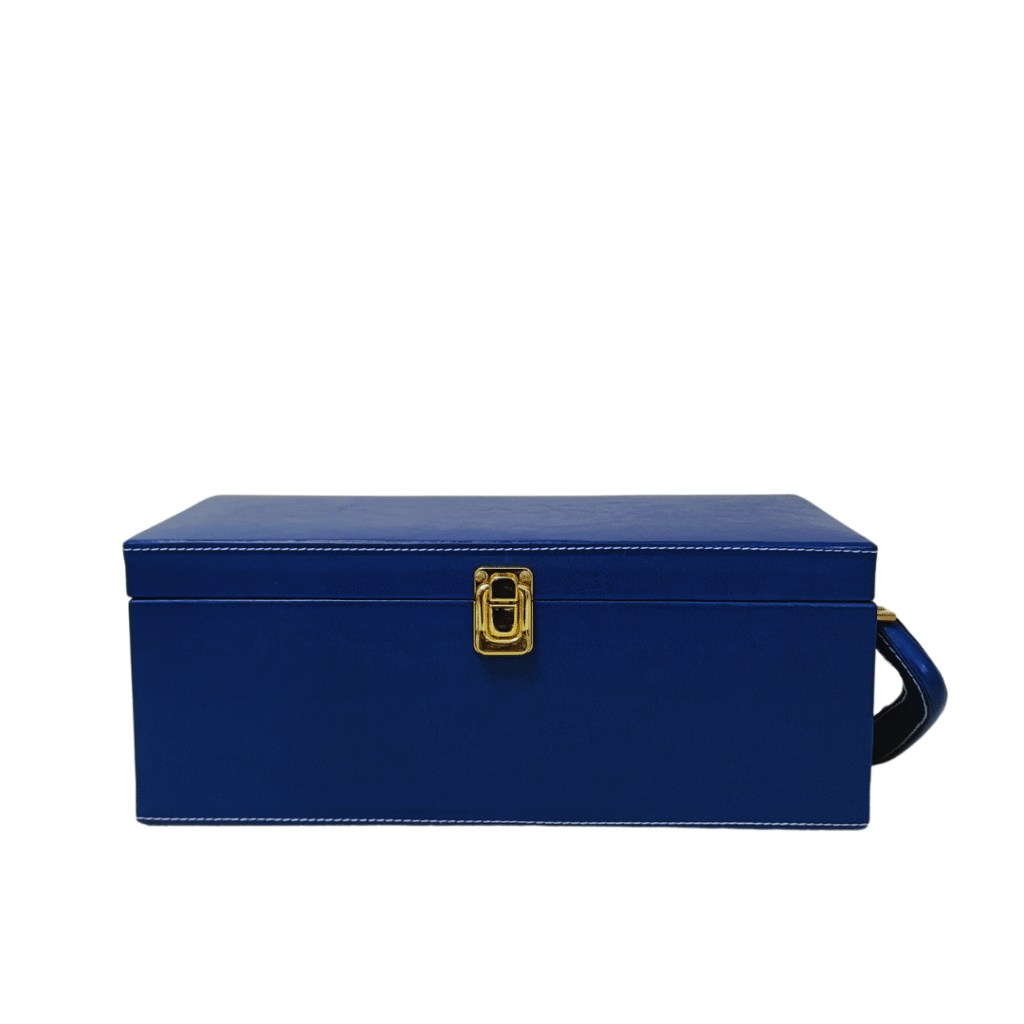 Wine Box Manufacturer 33 Blue Single Bottle Wine Box 4