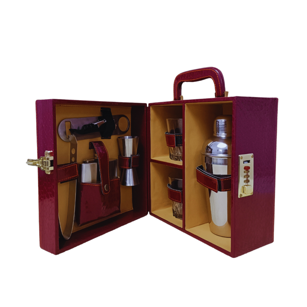 Wine Box Manufacturer 38 Cherry 2 Glass Wine Box 5