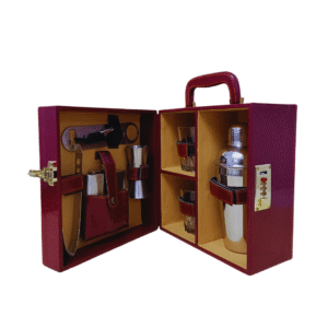 AJ404 Cherry 2 Glass Wine Box Manufacturer & Wholesaler