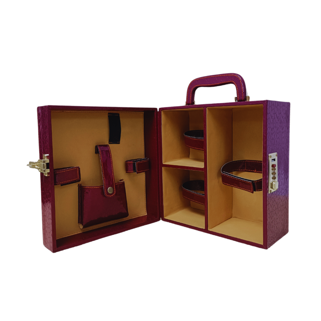 Wine Box Manufacturer 43 Cherry 2 Glass Wine Box 6
