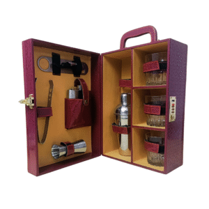 AJ402 Cherry 3 Glass Wine Box Manufacturer & Wholesaler