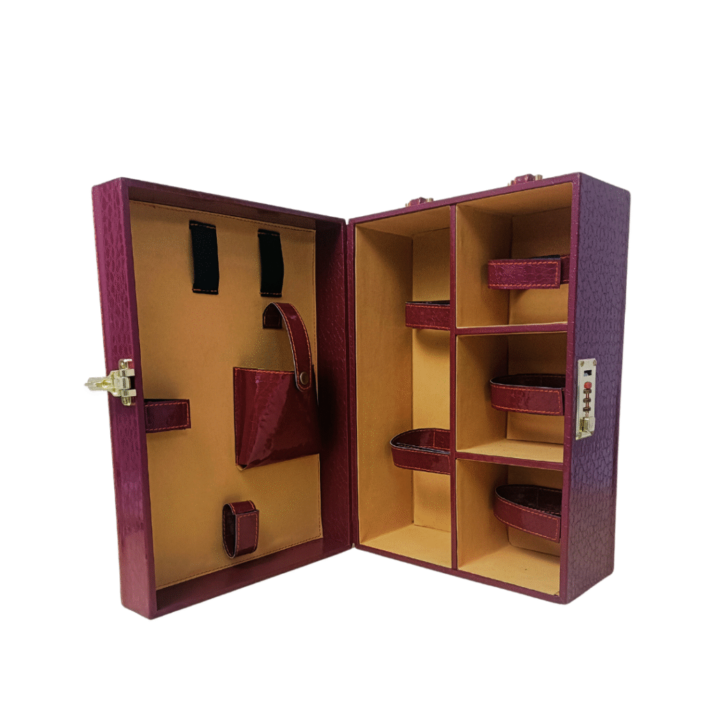 Wine Box Manufacturer 82 Cherry 3 Glass Wine Box 2