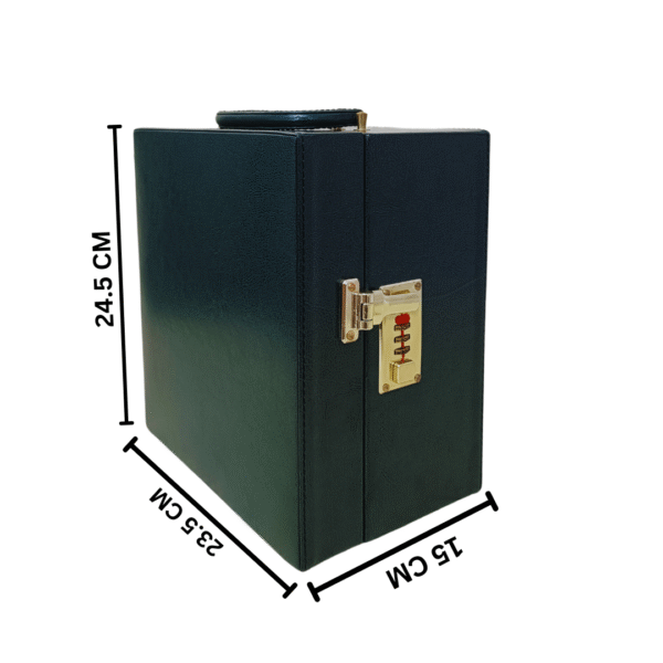 AJ413 Green 2 Glass Wine Box Manufacturer & Wholesaler - Image 2