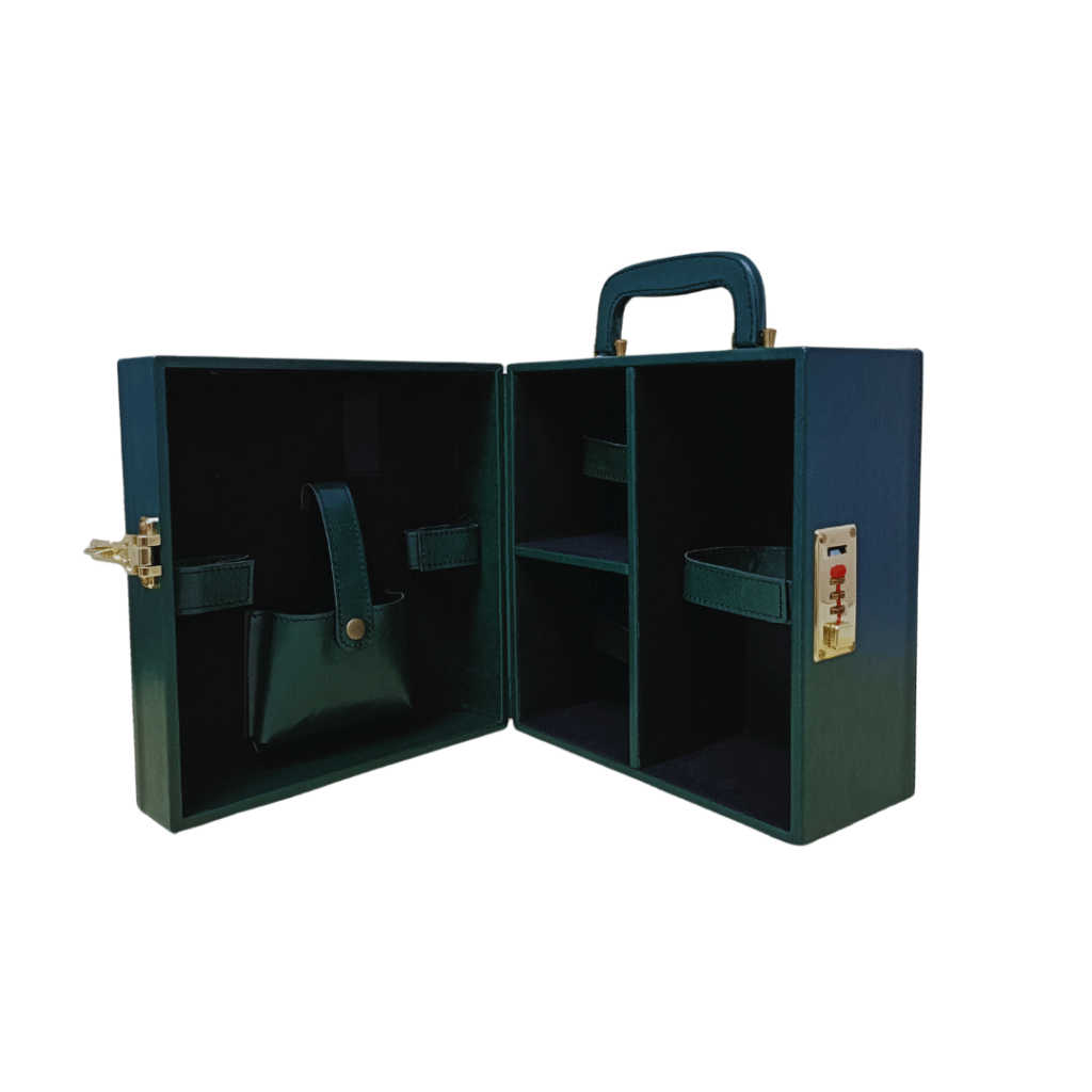 Wine Box Manufacturer 71 Green 2 Glass Wine Box 6