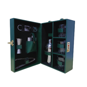 AJ415 Green 3 Glass Wine Box Manufacturer & Wholesaler