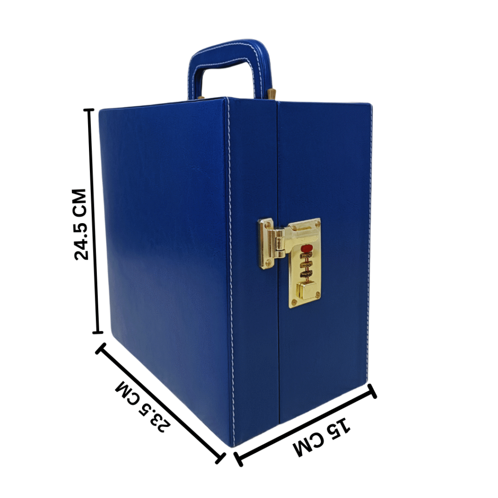 Wine Box Manufacturer 73 Navy Blue 2 Glass Wine Box 1