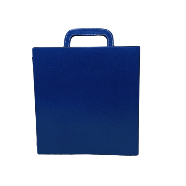 AJ414 Navy Blue 2 Glass Wine Box Manufacturer & Wholesaler - Image 3