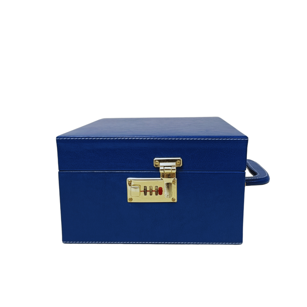 Wine Box Manufacturer 75 Navy Blue 2 Glass Wine Box 3