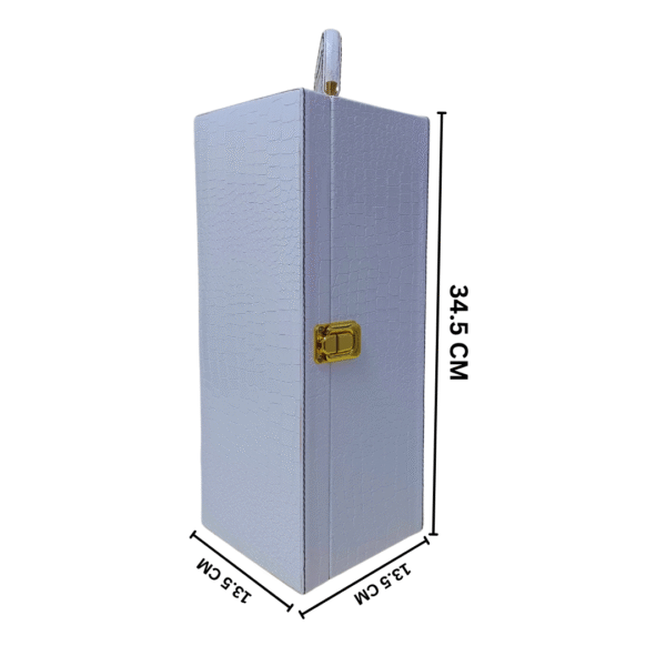 AJ420 White Single Bottle Wine Box Manufacturer & Wholesaler - Image 3